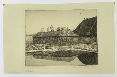 Lot 1424 - Allan GWYNNE-JONES (1892-1982) Old Barn 1926...