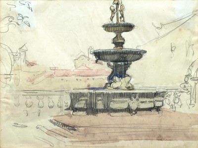 Lot 225 - Alethea GARSTIN (1894 - 1978) Fountain Mixed...