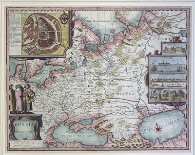 Lot 1345 - Map, handcoloured John SPEED (1552-1629) A Map...