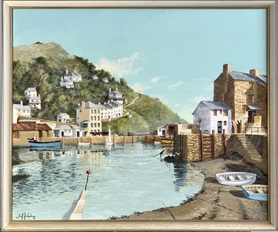 Lot 219 - James R. RICHARDSON (XX) Polperro Oil on board...