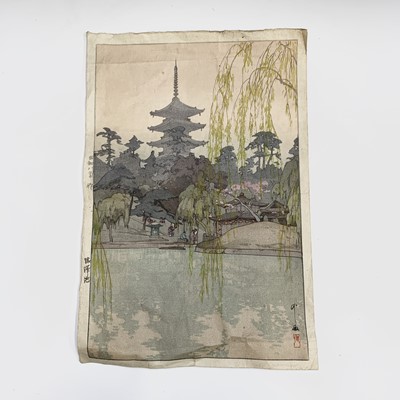 Lot 336 - A Japanese woodblock print, 39.5 x 27cm.