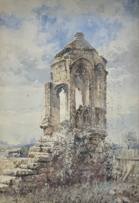 Lot 834 - Herbert John FINN (1860-1942) Cathedral Ruins...