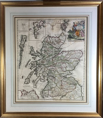 Lot 1327 - Map, hand coloured John SENEX (1678-1740) A...