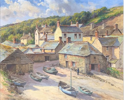 Lot 275 - Frank George TROTT (1884-1957) Cadgwith Oil on...