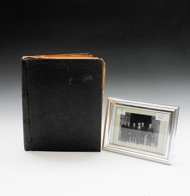 Lot 815 - Diary containing numerous postcards and...