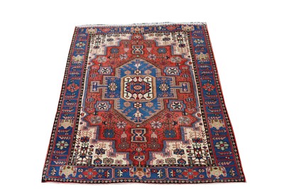 Lot 442 - A Hamadan rug, North West Persian, the madder...