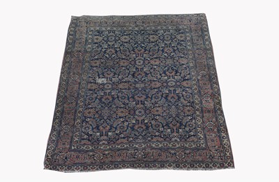 Lot 443 - A Khorassan rug, North East Persia, the indigo...