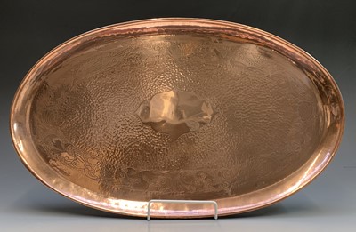 Lot 547 - An Arts and Crafts period Herbert Dyer copper...