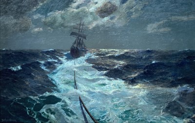 Lot 322 - Julius OLSSON (1864-1942) Under Tow on a...