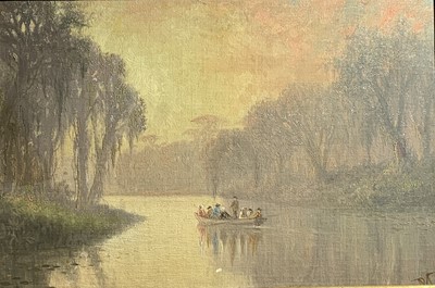 Lot 801 - Joseph Rusling MEEKER (1827-1887) Boating Oil...