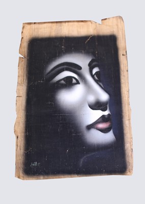 Lot 423 - An Egyptian style painting on papyrus, signed,...