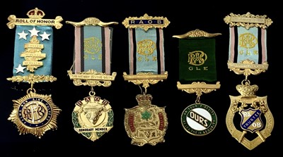 Lot 221 - RAOB Medals - group of 5 to G.Ware 1960's -...