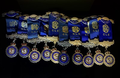 Lot 225 - RAOB Medals - 10 silver Primo Medals.