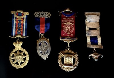 Lot 238 - RAOB Medals - 4 silver/silver gilt better...