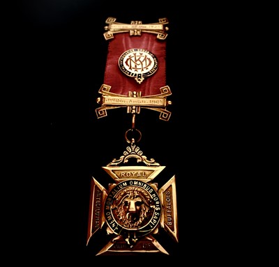 Lot 245 - RAOB Medals - 9ct gold Order of Merit issued...