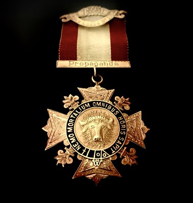 Lot 256 - RAOB Medals - Medal marked 9ct issued by Alma...