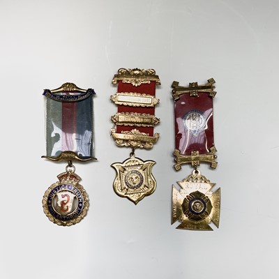 Lot 263I - RAOB Medals - 3 silver gilt medals awarded by...