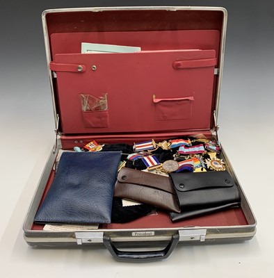 Lot 263N - RAOB Medals - A briefcase containing a large...