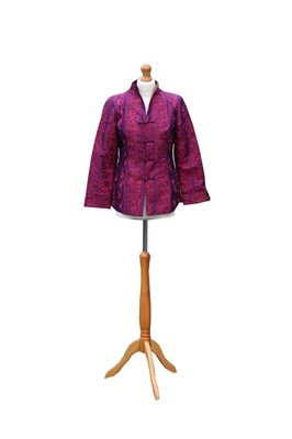 Lot 289 - A Chinese lady's jacket, 20th century, in...