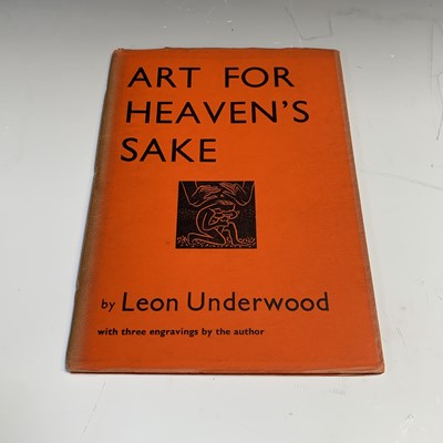 Lot 1268 - LEON UNDERWOOD "Art for Heaven's Sake."...
