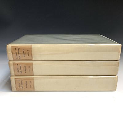 Lot 1319 - HORACE WALPOLE. 'Letters to Lady Ossory'....