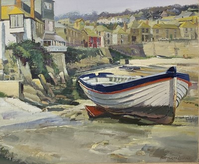 Lot 154 - Bernard EVANS (1929) Mousehole Oil on canvas...