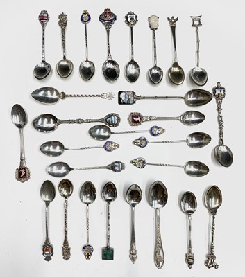 Lot 154 - Silver teaspoons including Asian, golf prizes...