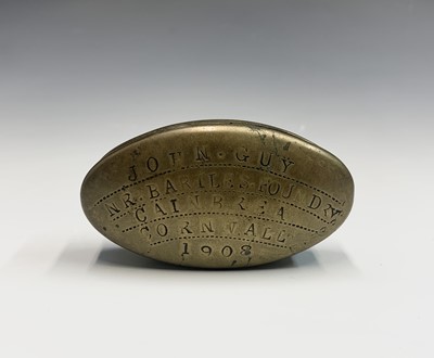 Lot 15 - Local Interest - An early 20th century brass...