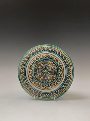Lot 367 - A Moroccan pottery dish, late 19th century,...