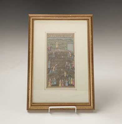 Lot 388 - A Persian manuscript leaf, 19th century,...