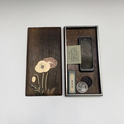 Lot 274 - A Japanese wooden suzuribako, (writing box)...