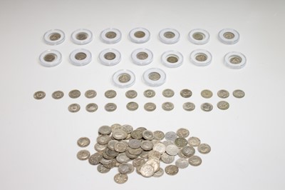 Lot 22 - III GB silver 3ds, a few in better grade.