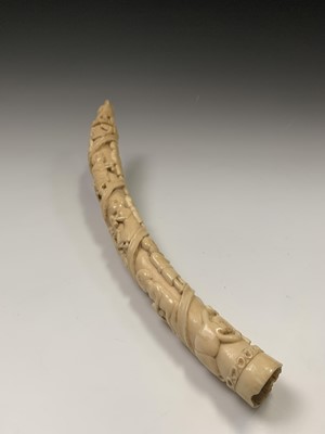 Lot 74 - An African Loango ivory tusk, late 19th...