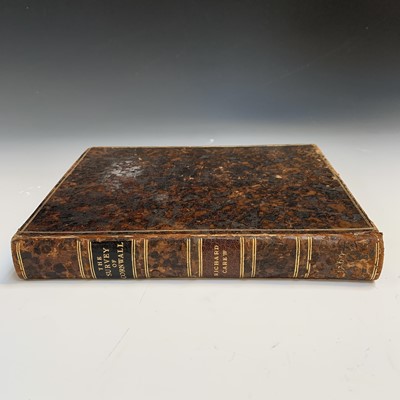 Lot 1448 - RICHARD CAREW. 'The Survey of Cornwall'. 1769...