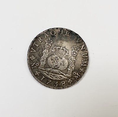 Lot 60 - SPAIN: Silver 8 Reales 1738, probably...