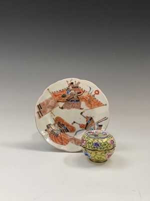 Lot 136 - A Chinese painted enamel box and cover, 19th...