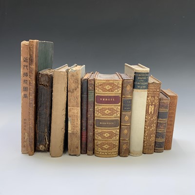 Lot 1490 - LEATHER BOUND and OTHER BOOKS. Small bag