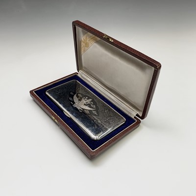 Lot 299 - A Thailand sterling silver and niello...