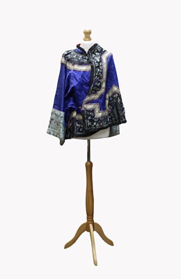 Lot 42 - A Chinese silk embroidered jacket, Qing Period,...