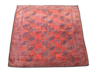 Lot 479 - An Turkoman Ersari carpet, the madder field...