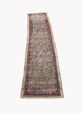 Lot 484 - A Mahal runner, West Persia, the camel trellis...