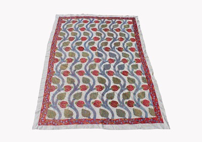 Lot 487 - An embroidered Suzani, Uzbeckistan, Central...
