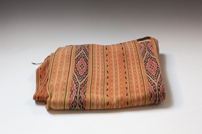 Lot 220 - A warp Ikat woven cotton blanket, Timor...