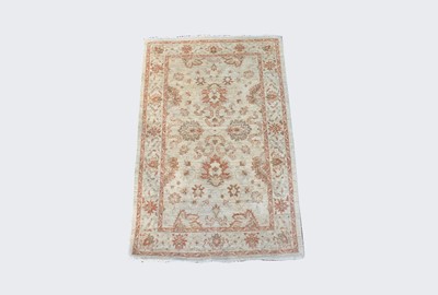 Lot 486 - An Afghan Ziegler style rug, the ivory field...