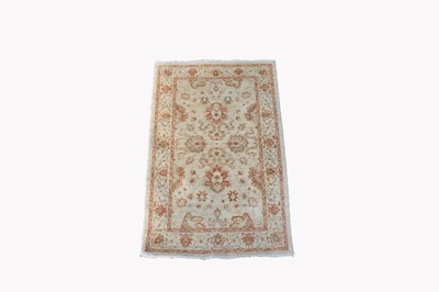 Lot 488 - An Afghan Ziegler style rug, the ivory field...