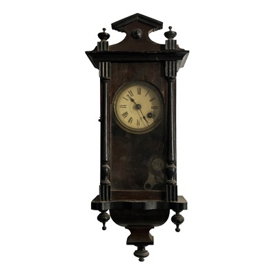 Lot 3017 - A 20th century Vienna style wall clock, the...