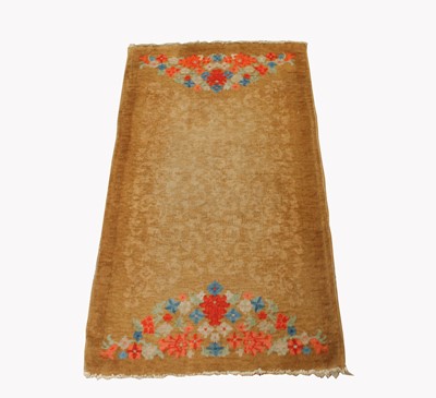 Lot 499F - A Chinese Art Deco rug, the saffron field with...