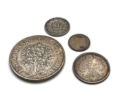 Lot 2522 - A Weimar Republic 5 mark 1930 J, together with...