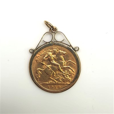 Lot 2529 - An Edward Vll half sovereign 1910, extremely...