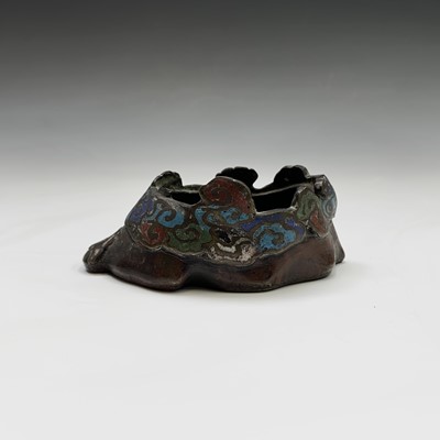 Lot 326 - A Chinese bronze and enamel jar, 19th century,...